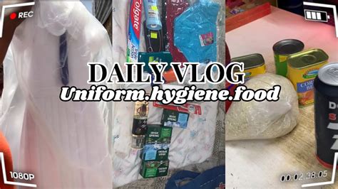 Daily Vlog Pickup Uniform Hygiene Food YouTube