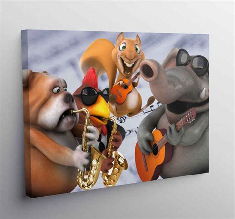 Quadro musical Animales música TenStickers