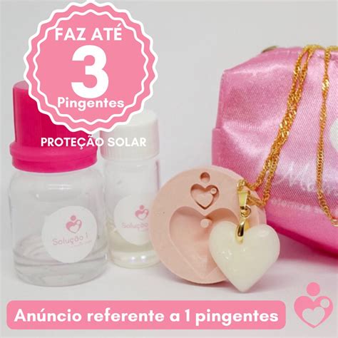 KIT PINGENTE DE LEITE MATERNO FAÇA EM CASA 16 MODELOS JOIA AFETIVA