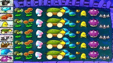 Plants Vs Zombies Survival Night Strategy Plants Vs All Zombies