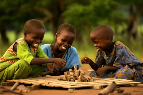 The joy and laughter of African children playing ga 30626408 Stock ...