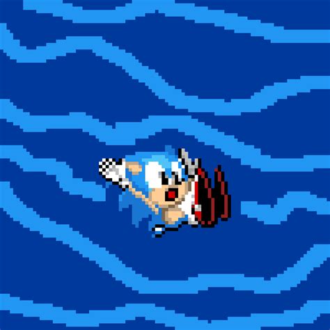 Pixilart Sonic Is Falling By Sonic Gamer