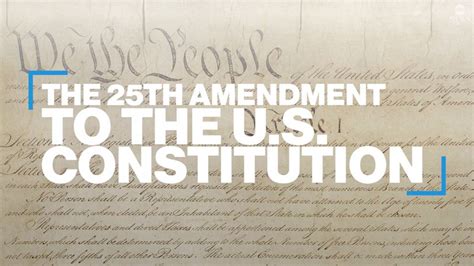 Video What is the 25th Amendment? - ABC News