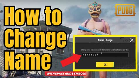 How To Change Name In PUBG Mobile 2024 With Space Symbols And Stylish