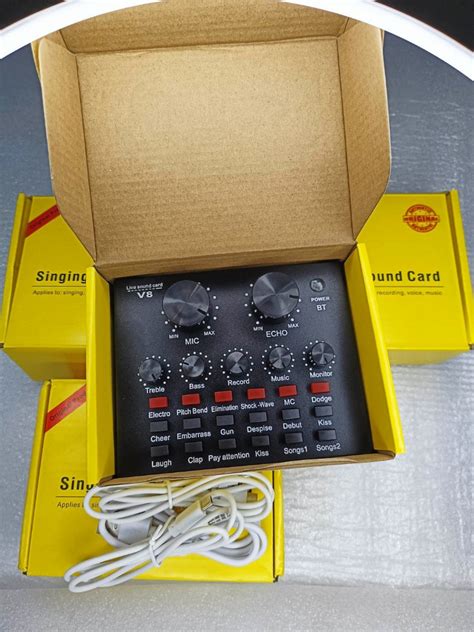 V8 SOUNDCARD, Audio, Soundbars, Speakers & Amplifiers on Carousell