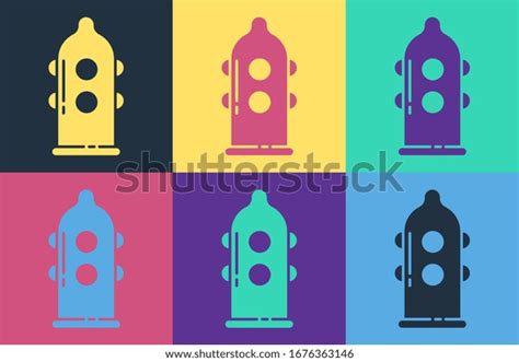 Pop Art Condom Safe Sex Icon Stock Vector Royalty Free