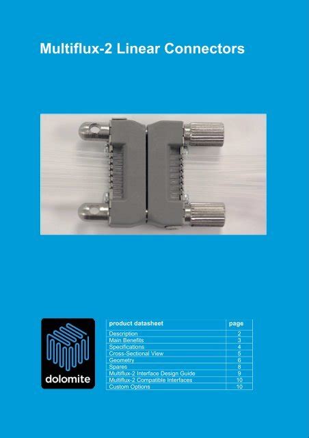 Datasheet Dolomite Microfluidics