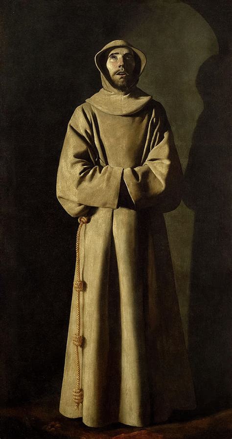 Saint Francis Of Assisi 1659 Painting By Francisco De Zurbaran Pixels