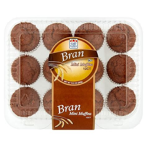 Café Valley Bakery Bran Mini Muffins 12 Count 105 Oz