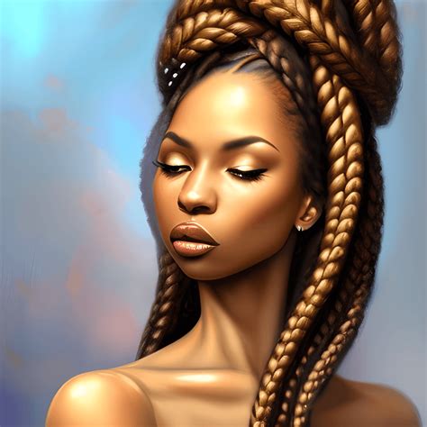 Beautiful African American Woman Praying Creative Fabrica