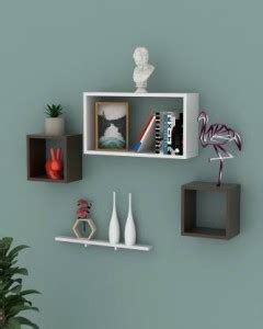 AR SABRI SHOPEE Wall Shelf Cube Shape Shelves Wall Hanging Mounted