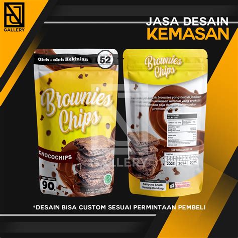 Jual JASA DESAIN KEMASAN STANDING POUCH PACKAGING LABEL MAKANAN RINGAN