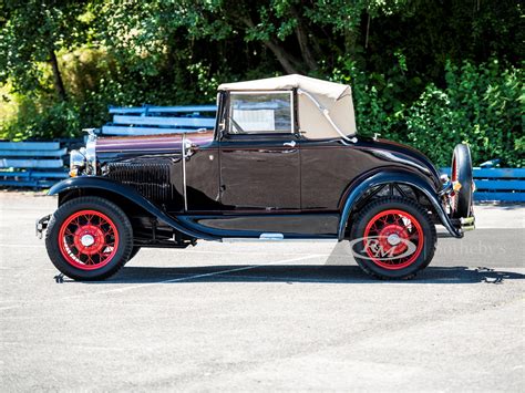 1931 Ford Model A Slant Windshield Cabriolet Open Roads The European Summer Auction Rm