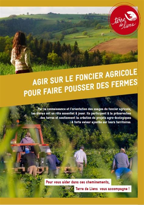 Agir Sur Le Foncier Agricole Plaquette Destination Des