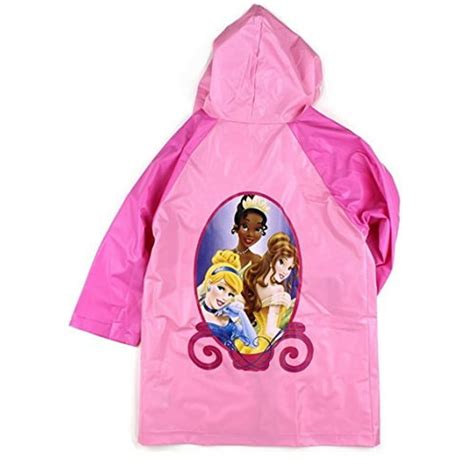 Disney Disney Princess Girls Pink Rain Poncho Raincoat Lightlight