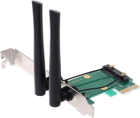 Niannian Adaptador De Red Inalámbrica Wifi Mini Pci E Express A