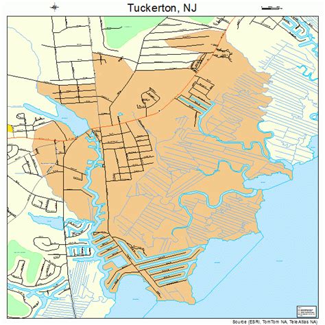 Tuckerton New Jersey Street Map 3474210