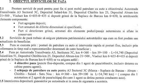 Autostrada Transilvania CNAIR caută firmă de pază pentru grinzile