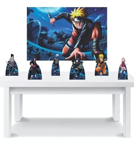 Kit Decora O Festa Displays De Mesa Naruto Painel X