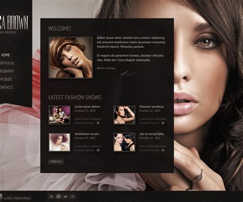 Model Portfolio Website Template