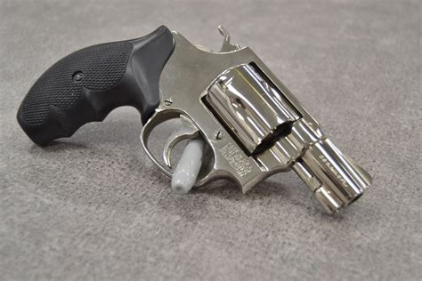 Smith Wesson Model 36 Nickel 38 Special For Sale At GunAuction