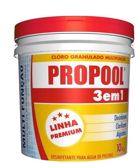 Cloro Granulado Multifunção Propool 3 Em 1 premium 10kg