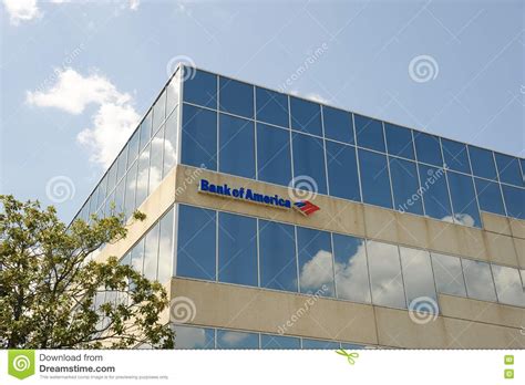 Bank Of America Banking Center Sign Editorial Photography Image Of