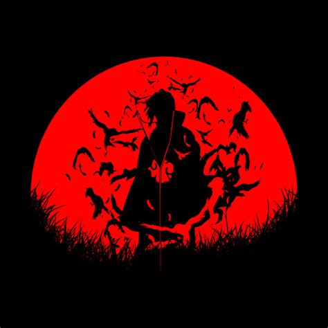 Red Moon Itachi - Naruto - Tapestry | TeePublic