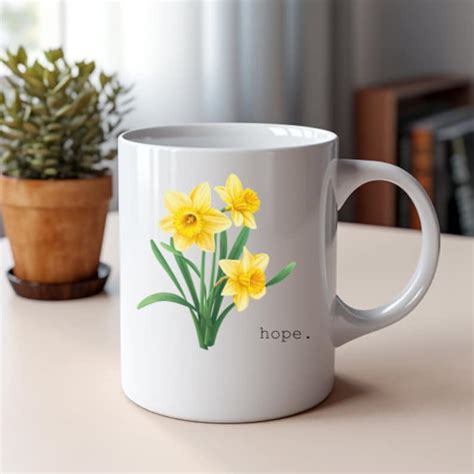 March Birth Month Flower, Birth Month Flower Mug, March Birth Flower ...