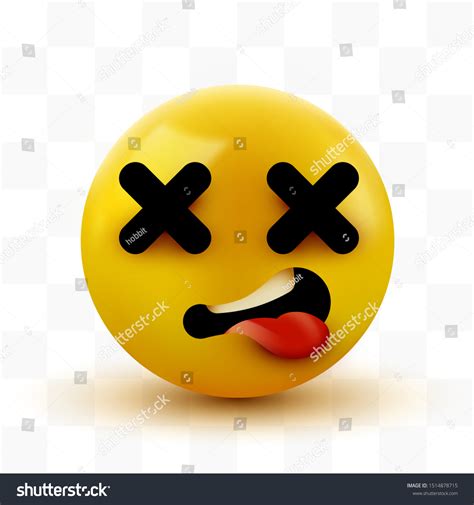 Dead Face Emoji Cross Eyes Emoticon Vector Có Sẵn Miễn Phí Bản Quyền 1514878715 Shutterstock