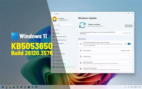 KB5053650 (build 26120.3576) for Windows 11 releases in Dev and Beta ...