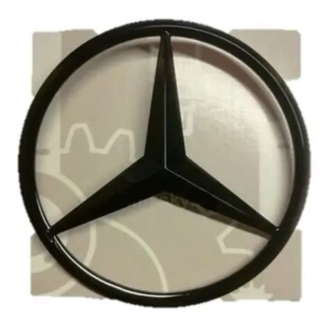 Emblema Estrella Baul Mercedes Cm Negro Cuotas Sin Inter S