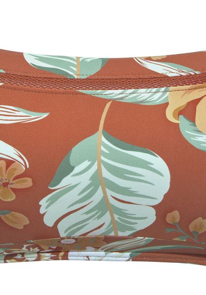 Sunseeker Bustier Bikini Top Suva Rostrot Bedruckt Cup A B