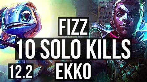 FIZZ Vs EKKO MID 10 Solo Kills 2 8M Mastery Legendary 17 5 8