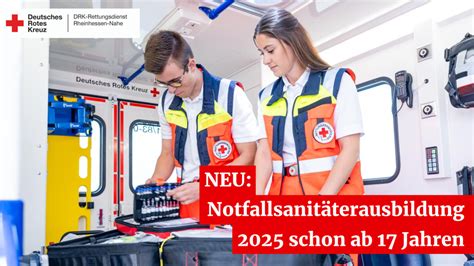 Voraussetzungen für Notfallsanitäter Ausbildung DRK Rheinhessen Nahe