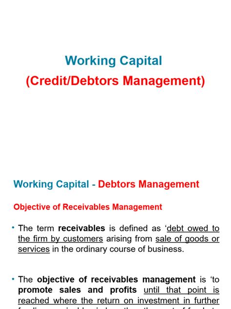 Credit Management Pdf Credit Finance And Money Management