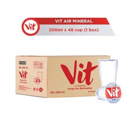 Jual Vit Gelas Vit Gelas 200ml 1 Dus Isi 48 Pcs Shopee Indonesia