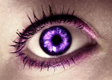 :::request::: A purple eye by ~Netizka on deviantART | Purple eyes, Beautiful eyes color, Droopy ...