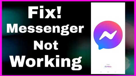 How To Fix Facebook Messenger App Not Working Youtube