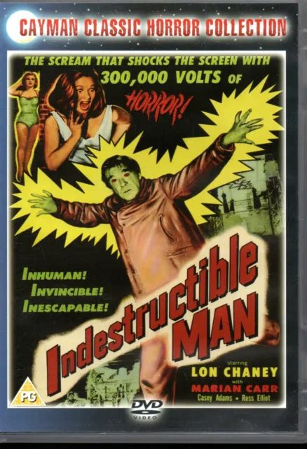 INDESTRUCTIBLE MAN Classic B Movie Horror DVD Lon Chaney Marian