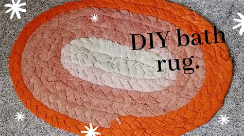 Diy Bathmat Rug Using Old Towels Youtube