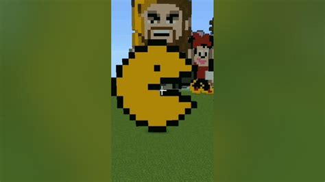 Pacman Pixel Art Minecraft Youtube