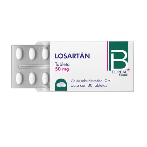 LosartÁn PotÁsico 50mg C 30 Tab Borealfarmaceutica