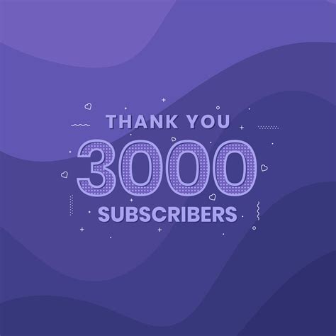 Thank You 3000 Subscribers 3k Subscribers Celebration 10079632 Vector