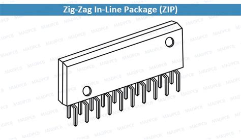 ZIP Zig Zag In Line Package MAD PCB PCB And Assembly Manufacturer