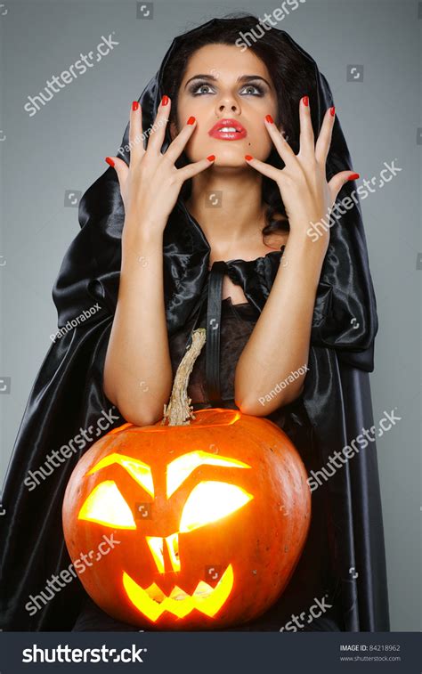 Sexual Brunette Suit Witch Night Halloween Stock Photo Shutterstock