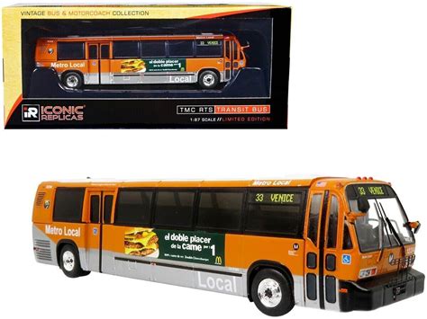 Iconic Replicas Tmc Rts 187 Bus Orange 87 0398 For Sale Online Ebay