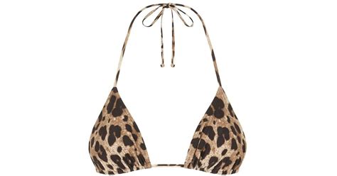 Dolce Gabbana Triangle Bikini Top Lyst