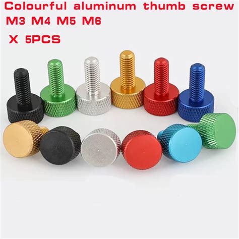 Aluminum Thumb Screw M3 M4 M5 M6 6 8 10 12 16 20 Anodized Colourful