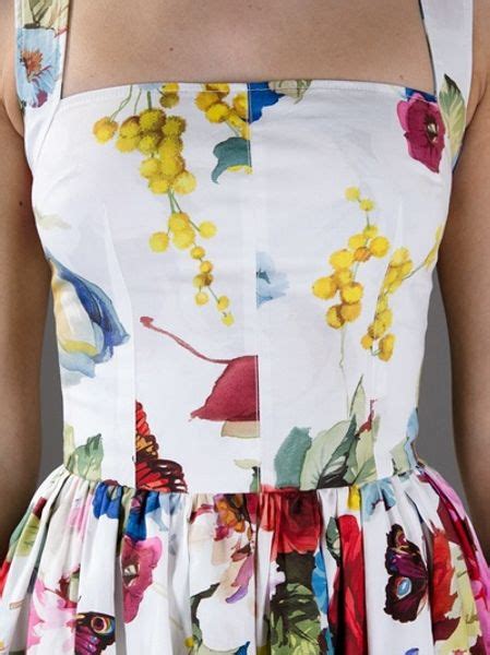 Dolce & Gabbana Floral Dress in Multicolor (floral) | Lyst